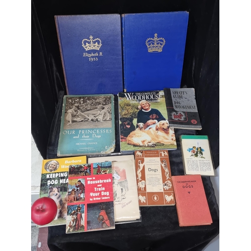 739 - A large collection of vintage dog training books and ephemera.