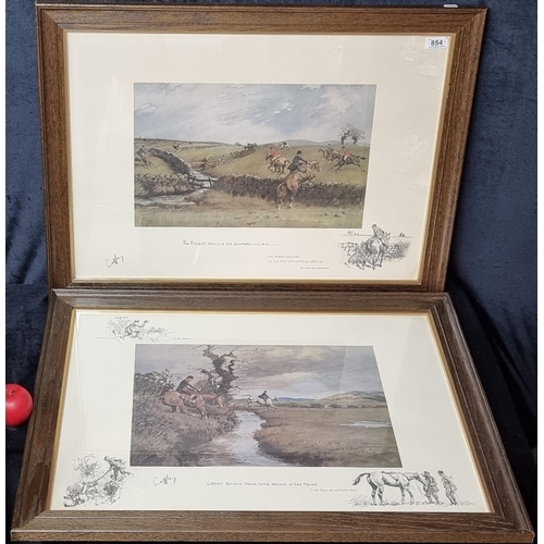 854 - Star Lot: Two large limited edition 'Charles Johnson Payne' (British, 1884-1967) coloured prints tit... 