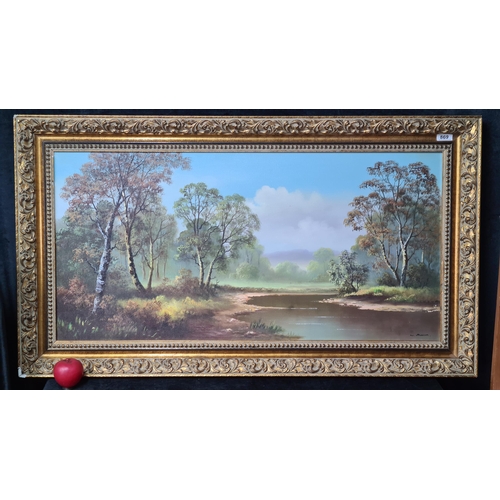 869 - Star Lot: A very large original Wendy Reeves (b.1944, British) oil on canvas painting. Features a qu... 