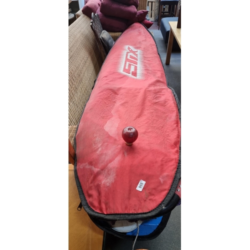 955 - Star lot : A high quality Jimmy Styks wind Surf board with branded case. These high quality boards a... 