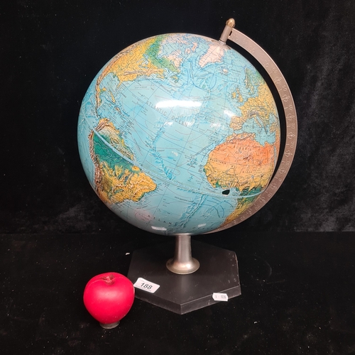 1022 - A wonderful globe sat on a spinning metal axis. SD to globe itself. Previous in auction on 12.09.24 ... 