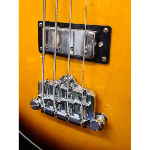 133 - Star Lot A superb ARIA Pro 2 Tab Classic Bass Sunburst Guitar. RRP: €455.00 on musicminds.ie serial ... 