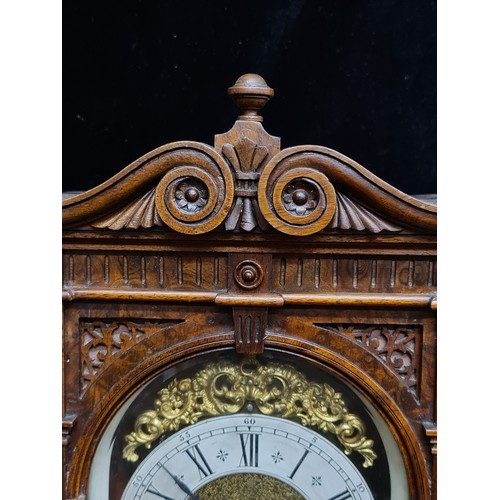 163 - Star Lot : A superb quality German Victorian 8 day black forest burr walnut bracket clock with fine ... 