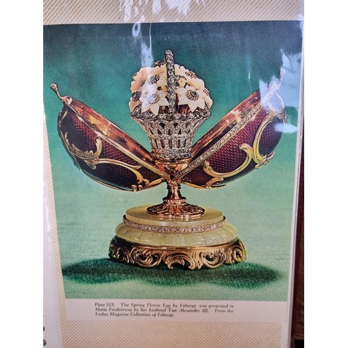 309 - A wonderful Faberge book including postcards and photographs of Russia's world famous export. Lots o... 