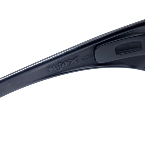 539 - A pair of Oakley Hijinx wrap around sunglasses by Oakley USA marked to frames. Lenses clear.