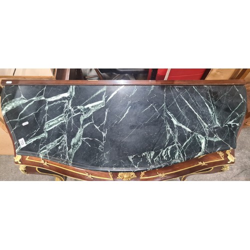 733 - Super Star lot : A fabulous Cold Italian black marble topped console / hall table in Louis XV French... 