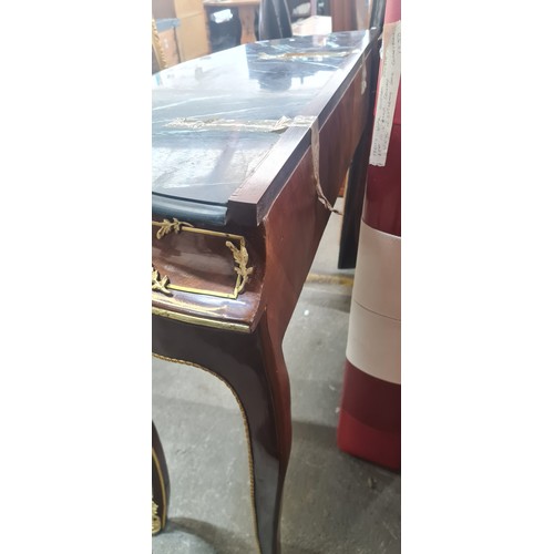 733 - Super Star lot : A fabulous Cold Italian black marble topped console / hall table in Louis XV French... 