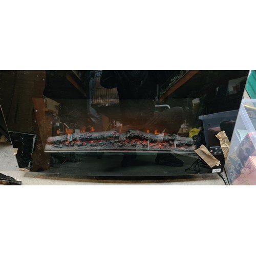 735 - A Blyses 1800W electric wall mounted fireplace with remote control and flame effect. Model No. EL 17... 