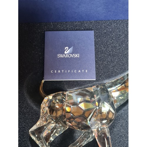 785 - Star lot : A stunning Swarovski Crystal large galloping Giraffe 935896. In original presentation box... 