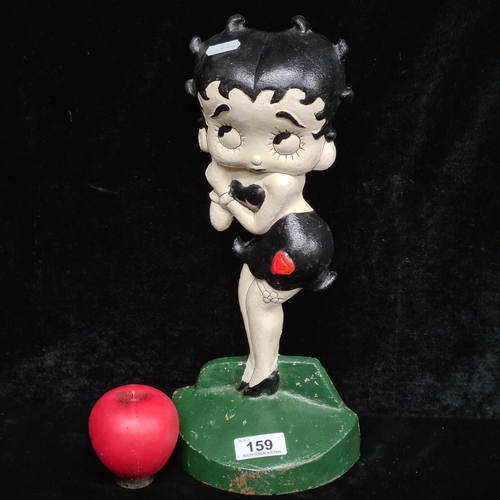 159 - A cast iron Betty Boop heavy doorstop. Fabulous piece.