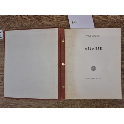 228 - A book of the Fund for the South TWELVE YEARS 1950 - 1962 ATLAS AA.VV. Publisher: Editori Laterza, B... 