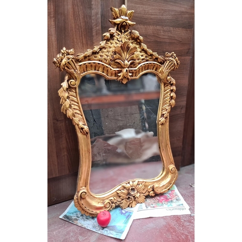 250 - Star Lot : A fabulous large Rocaille French style gilt framed mirror. Very elaborate design.
MM: W 7... 