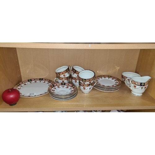 377 - A gorgeous twenty one piece Arklow pottery tea service from the Alton collection. Comprising of cups... 