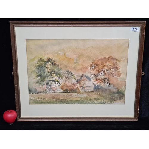 76 - Star Lot: A lovely original 'John Shooter (20th century)' watercolour and pen on paper painting. Fea... 