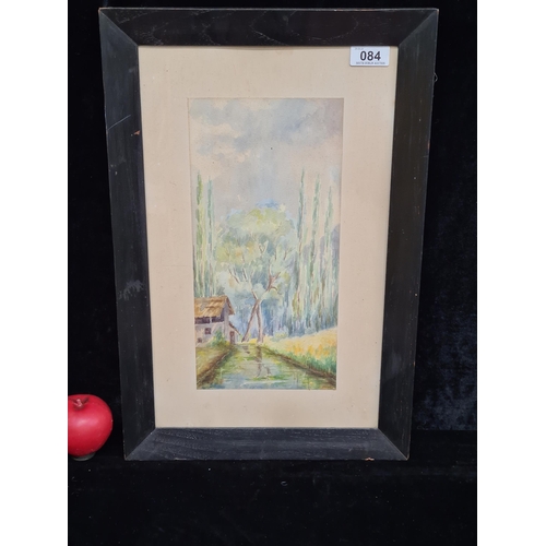 84 - A fantastic early 20th century antique watercolour on paper painting (Italian school). Features a Cy... 