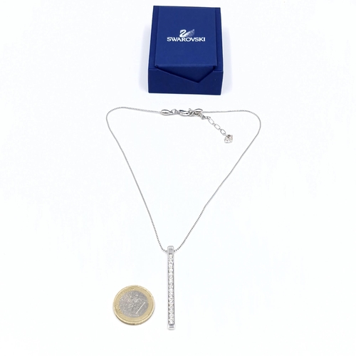 475 - A brand new  Swarovski pencil pendant gem set necklace & chain. Length of chain - 42 cms. Pendant - ... 