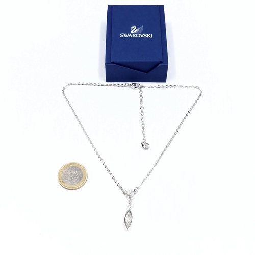 476 - A brand new nice example of Swarovski crystal pendant necklace set with gemstones. Length of necklac... 