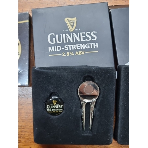 669 - Mixed lot of Guinness and IRFU memorabilia, including an IRFU flag, Guinness-branded golf club cover... 