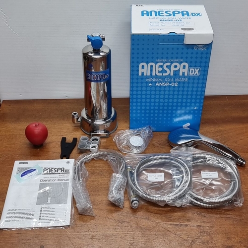 674 - Star Lot : A brand new Enagic ANESPA DX Mineral Ion Water System, Model No. ANSP-02, is boxed and ma... 