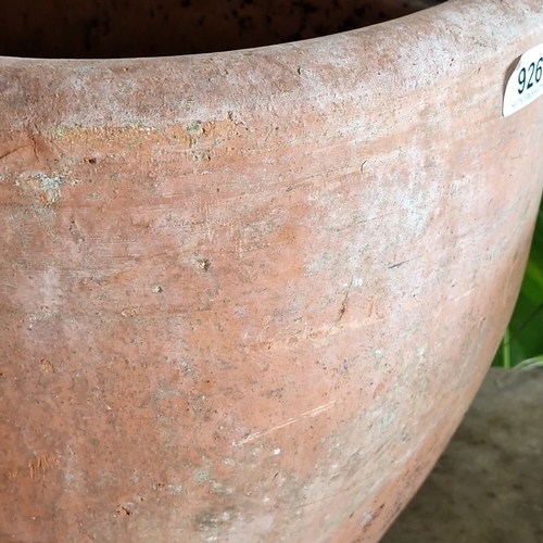 926 - A large Terracotta planter with natural patina.