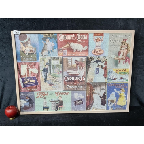 843 - A vintage Cadbury Heritage Collection by Gibsons Games Jigsaw Puzzle. With 1000 pieces. Housed in a ... 