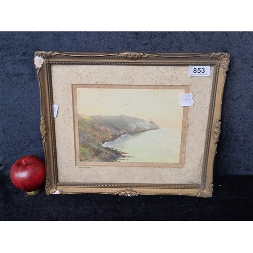 853 - A fine original 'W.M Green' watercolour on paper painting titled 'Howth Head'. Features the titular ... 