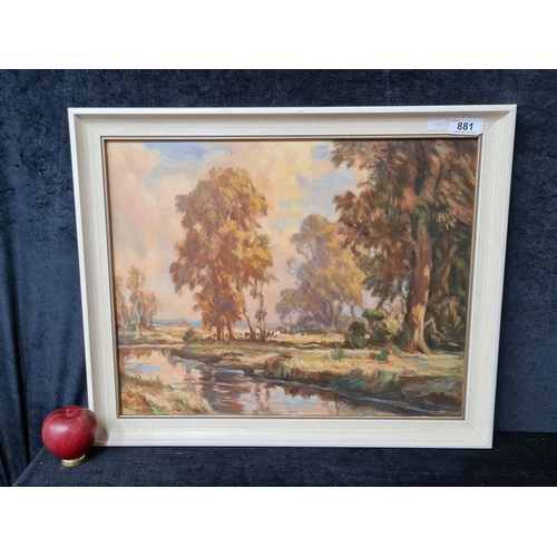 881 - Star Lot: Norman Scott (b.1913) A beautiful original 'Norman Scott (b.1913)' oil on board painting t... 