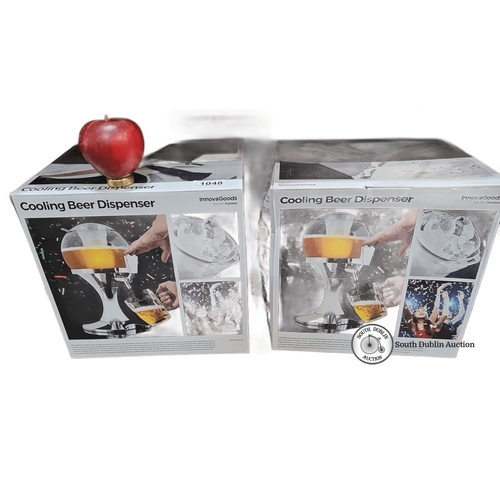 1048 - Set of two boxed items, each containing a beer dispenser designed to keep beverages chilled.