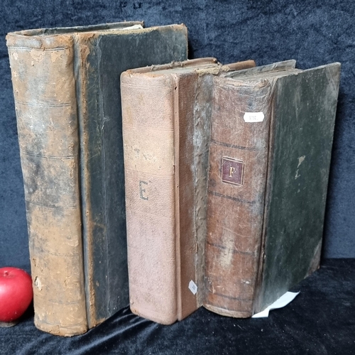 Three very large antique ledgers with inscriptions dating to Jan 1903