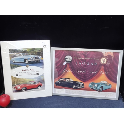 1148 - Two advertising prints for Jaguar Motor Cars including a framed example.

Previous in auction 19/09/... 