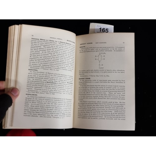 165 - A brilliant 1897 hardback book titled 'The Medical Annual and Practitioner's Index: A Work of Refere... 