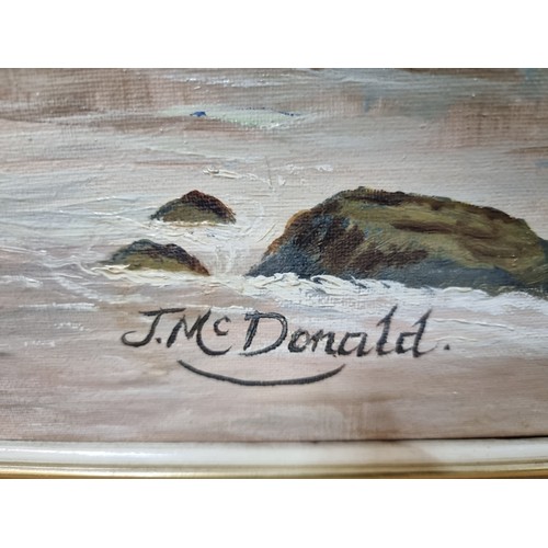 63 - Star Lot: James McDonald A wonderful large original 'James McDonald' oil on canvas painting titled '... 