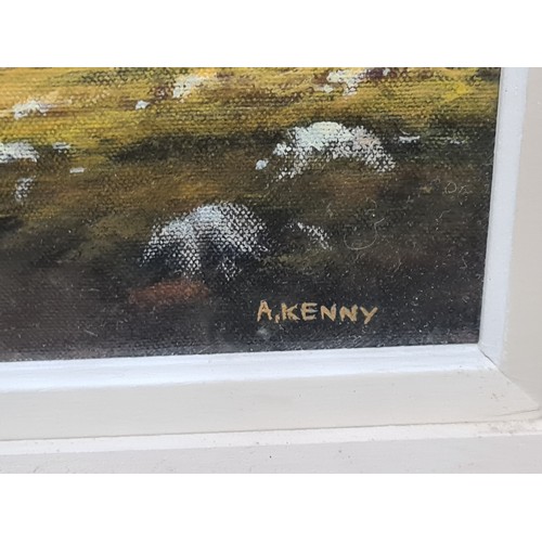 200 - Star Lot: Alan Kenny (b.1959) A serene original oil on canvas painting. Features a picturesque Irish... 