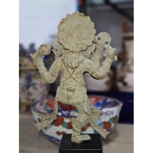 604 - Star lot : An interesting bronze sculpture. Features Indian Mythological Lord Ganesha. Mounted on a ... 