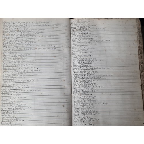 Three very large antique ledgers with inscriptions dating to Jan 1903