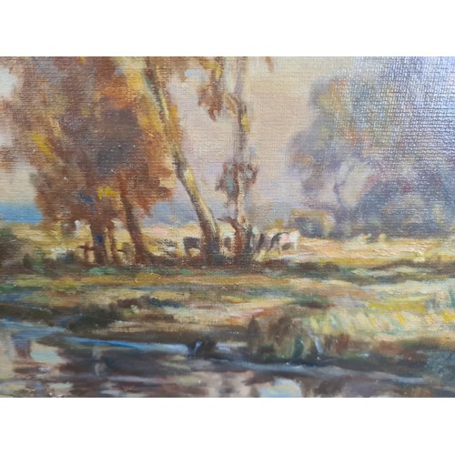 881 - Star Lot: Norman Scott (b.1913) A beautiful original 'Norman Scott (b.1913)' oil on board painting t... 