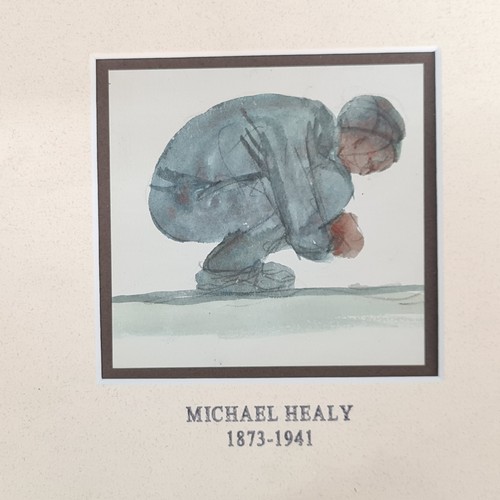 80 - Star lot: Michael Healy (Irish b.1873-d.1941). Two original 'Michael Healy (Irish b.1873-d.1941)' wa... 