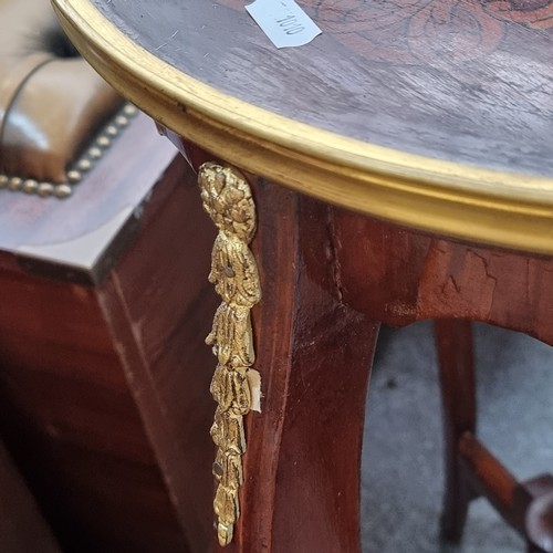 360 - Star Lot : A fabulous pair of French Wine tables featuring beautiful inlay to table surface as well ... 