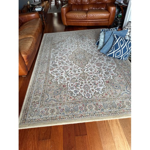 Star Lot : Two handsome Belgian Samarkand Floor rugs Approx 3m x 2m Two ...