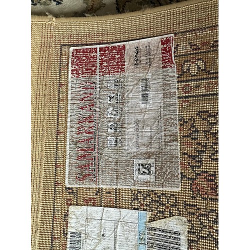 Star Lot : Two handsome Belgian Samarkand Floor rugs Approx 3m x 2m Two ...