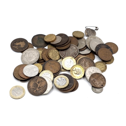 34 - A collection of UK coinage circa 1850 - 1950. including Silver, 500 grams