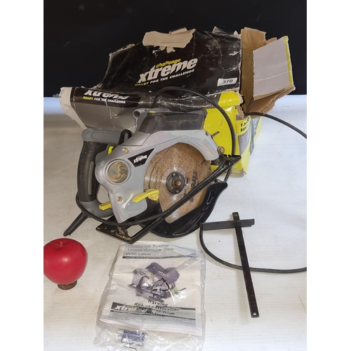 370 - A Challenge Xtreme 1300W circular saw with laser.