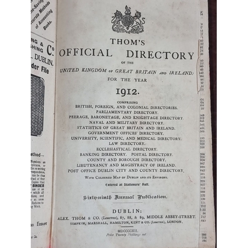 679 - Kelly's Official Directory, 1912. Detailed volume covering Imperial Parliament, British Civil Servic... 