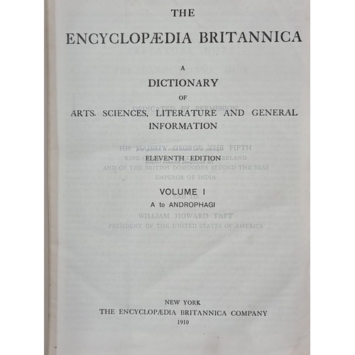 684 - Star lot ; Complete set of 29 volumes of the Encyclopaedia Britannica, Eleventh Edition, published i... 