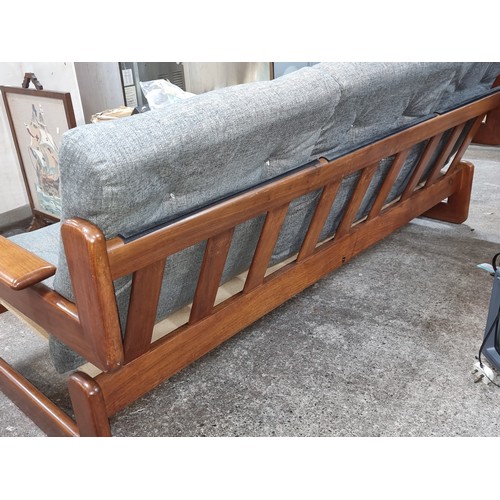 1084 - Super Star Lot : A fabulous Grafton Everest  South Africa mid century modern  teak wood three seater... 