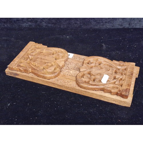 209 - An excellent hand carved olive wood extendable book slide boasting pierced foliate detail.