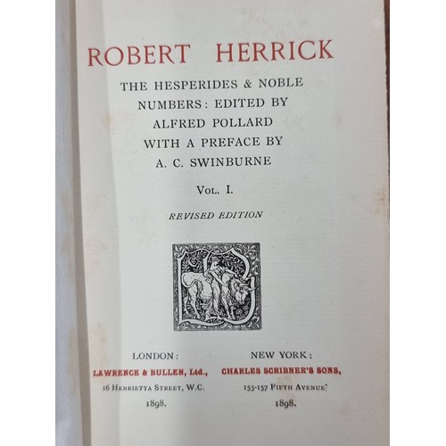 731 - Two antique volumes of Robert Herricks 