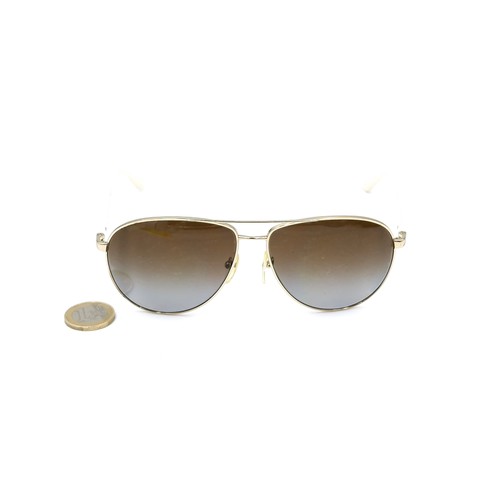 22 - A pair of original designer Prada aviator style sunglasses 'Made in Italy'. Marked polarised and ser... 