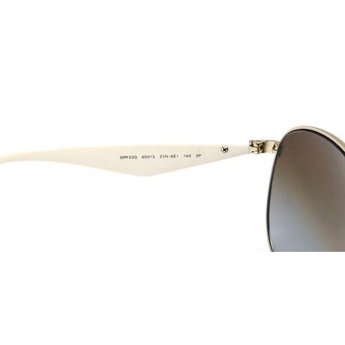 22 - A pair of original designer Prada aviator style sunglasses 'Made in Italy'. Marked polarised and ser... 