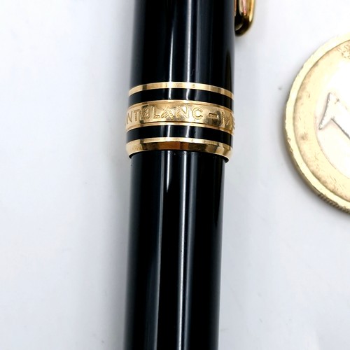 55 - Star Lot A Mont Blanc ball point pen in presentation case with Mont Blanc booklet guide. Comes in or... 